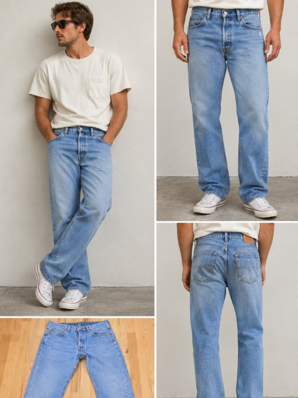 Vintage Levi's 501 Button Fly Straight Jeans size 32-destroyed distressed